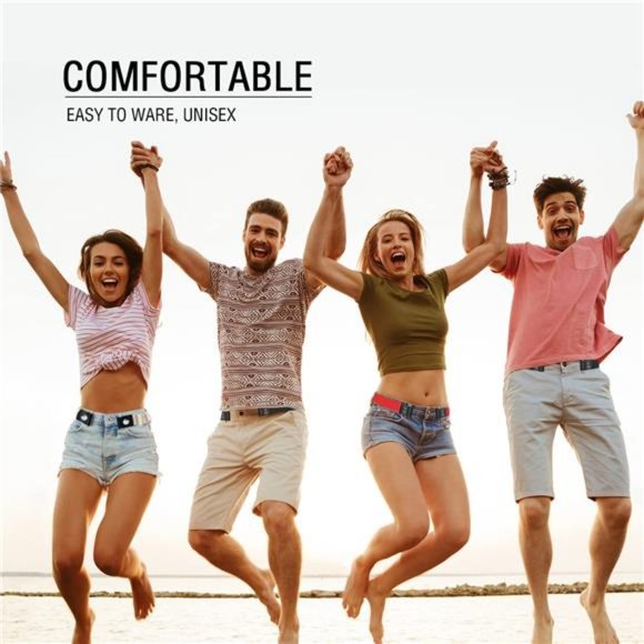 Buckle Free Elastic Belt Invisible No Buckle Stretch Slim Waist Belt For Jean main image 4
